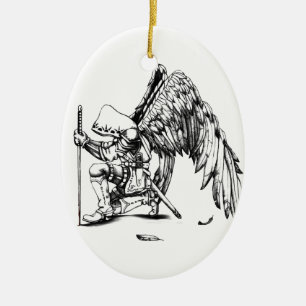 ArchAngel Warrior Keramikornament