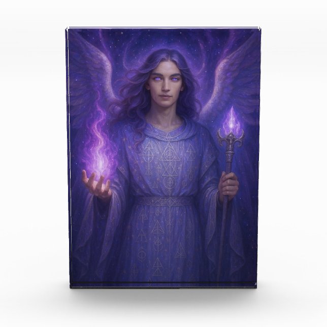 Archangel Zadkiel - Wächter der Violetflame Fotoblock (Vorderseite)