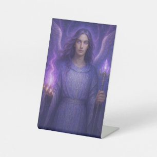 Archangel Zadkiel - Wächter der Violetflame Sockelschild
