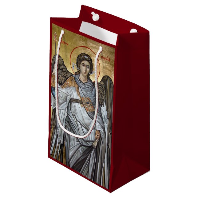 Archangels Michael & Gabriel Kleine Geschenktüte (Vorderseite Schrägansicht)