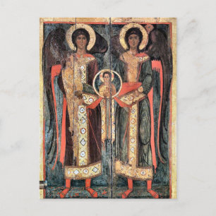 Archangels Michael und Gabriel Orthodox Christlich Postkarte