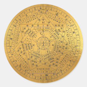 Archangels Siegel, Gottes Siegel, Sigillum Dei Aem Runder Aufkleber