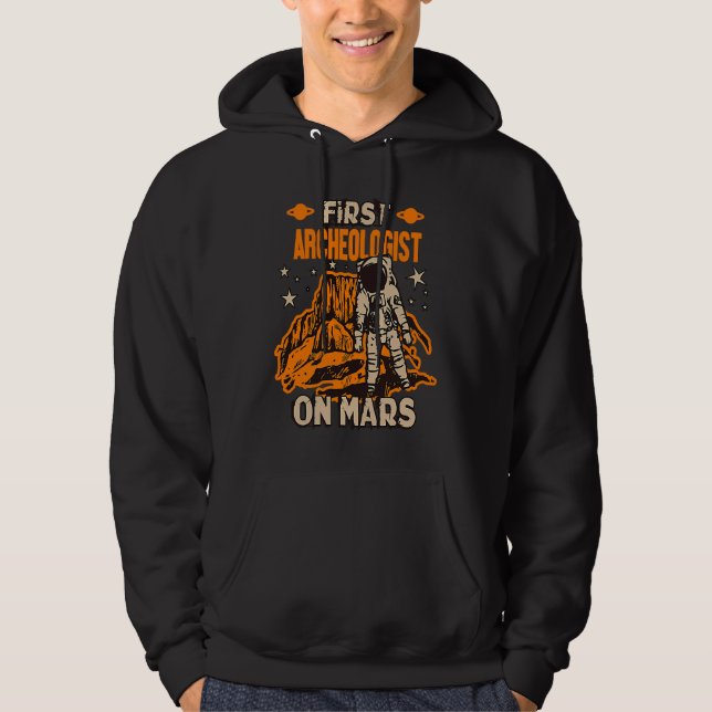 Archäologe Astronaut Hoodie (Vorderseite)