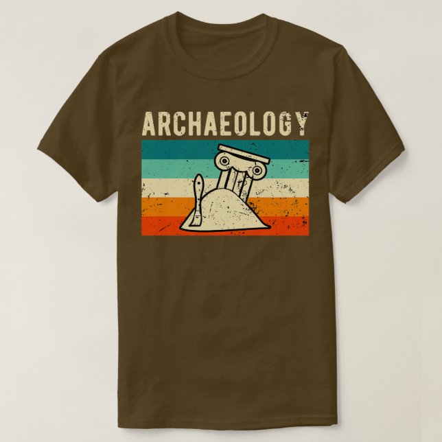 Archäologe Retro Vintage Archäologie T-Shirt (Design vorne)