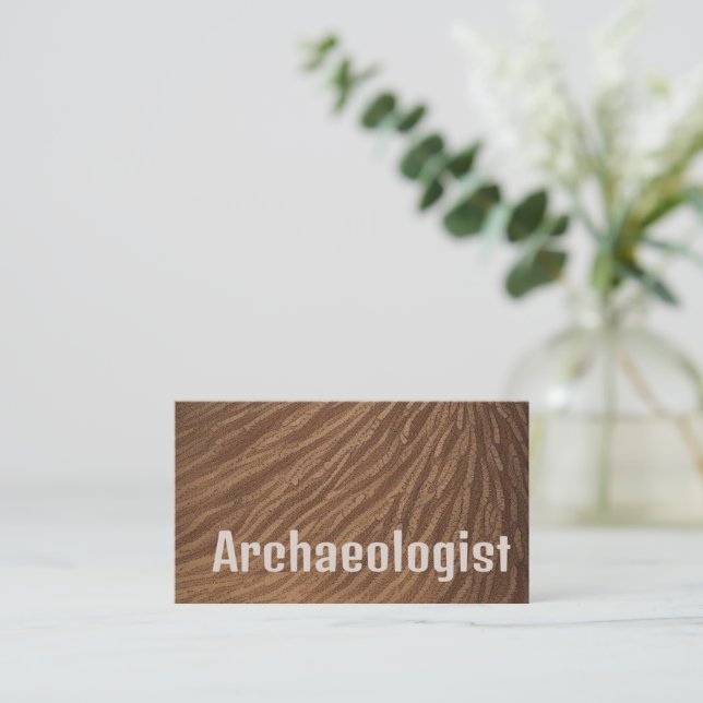 Archäologe Visitenkarte (Stehend Vorderseite)