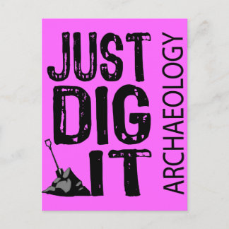 Archäologie Dig It Postkarte
