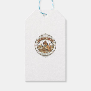Archäologie Katze Archäologie Katze Vintage Vektor Geschenkanhänger
