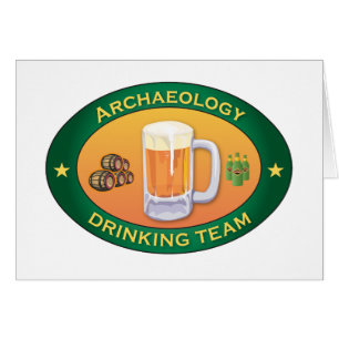 Archäologie-trinkendes Team