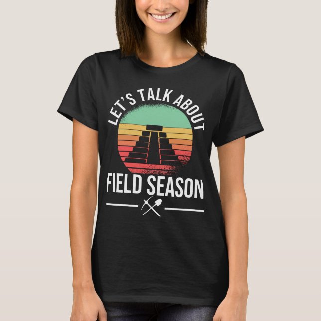 Archäologie Vintager Feldsaisonarchologe T-Shirt (Vorderseite)