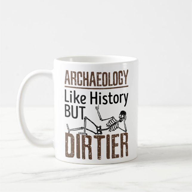 Archäologie wie Geschichte, aber schmutziger Kaffeetasse (Links)
