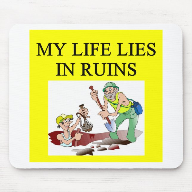 Archäologiewitz Mousepad (Vorne)