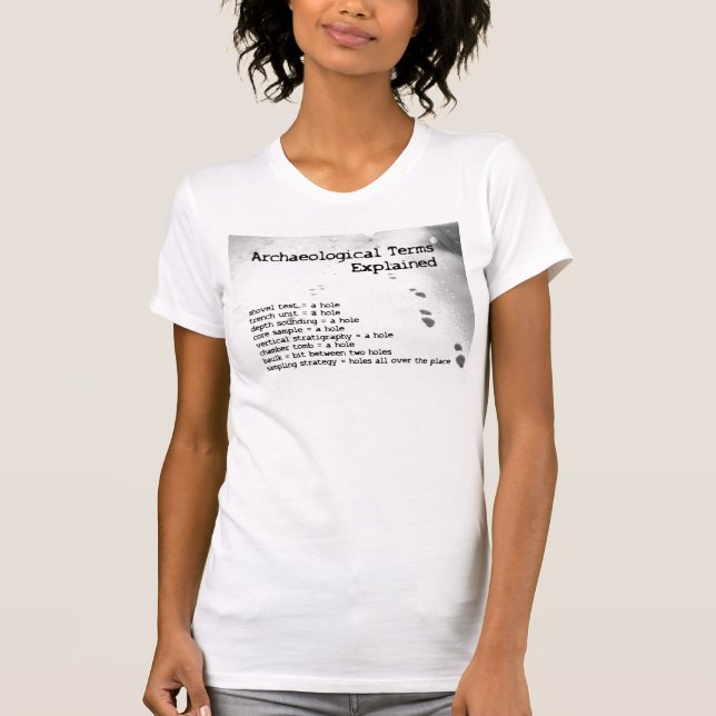 Archäologische Ausdrücke erklärt T-Shirt (Vorderseite)