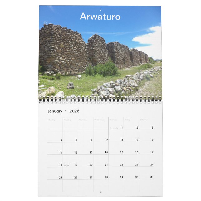 Archäologische Fundstätten von Peru-Kalender Kalender (Jan 2026)
