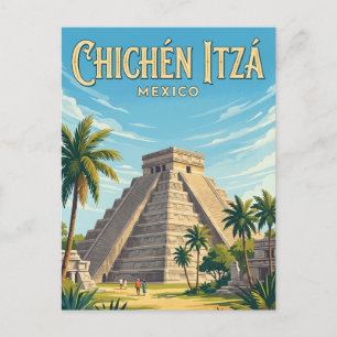 Archäologische Stätte Chichén Itzá Mexiko Postkarte