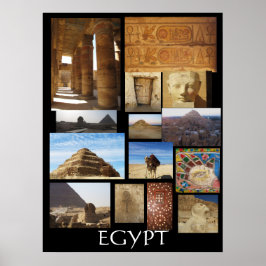 Archäologische Statuen des antiken Ägypten Poster