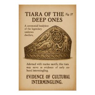 Archäologische Tafel - Innsmouth Tiara Poster