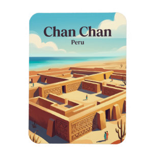 Archäologische Zone Chan Chan Peru Magnet