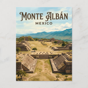 Archäologische Zone Monte Albán Mexiko Postkarte
