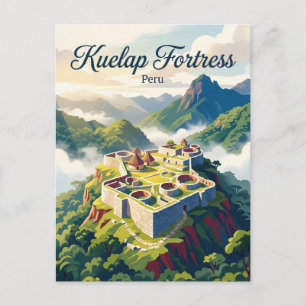 Archäologischer Komplex Kuelap Peru Postkarte
