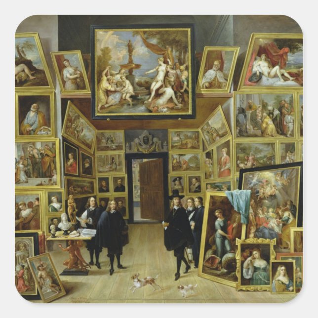 Archduke Leopold Wilhelm Quadratischer Aufkleber (Vorderseite)