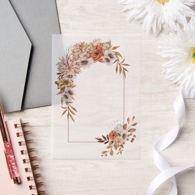 Arche mit HerbstBlume und Blätter Hochzeit im Herb (Hochzeit)