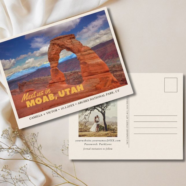 Arche Nationalpark Save the Date Postkarte (Arches National Park Save the Date Postcard)