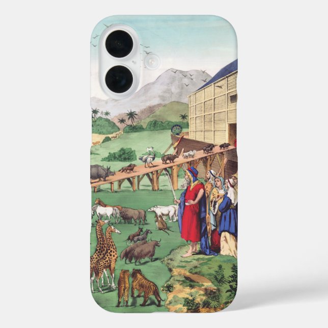 Arche Noah mit Tieren Case-Mate iPhone Hülle (Rückseite)