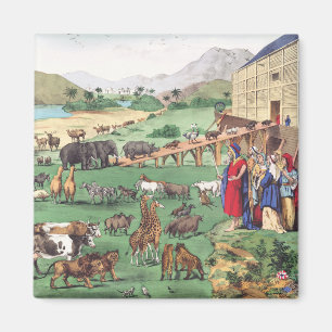 Arche Noah mit Tieren Magnet