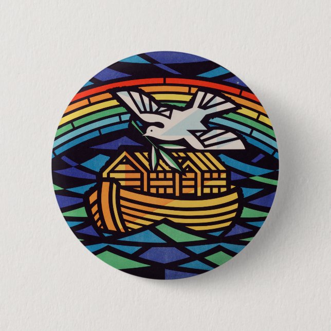 Arche Noahs mit Heiligem Geist Button (Vorderseite)