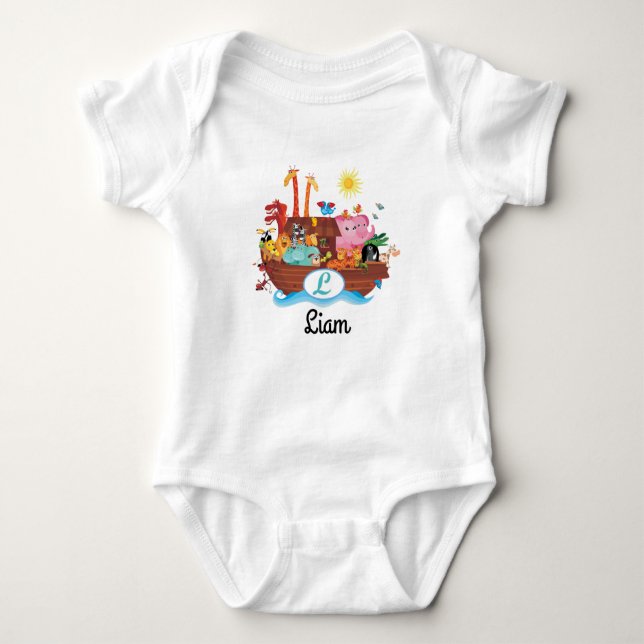 Arche-personalisierter Baby-T - Shirt L (Vorderseite)