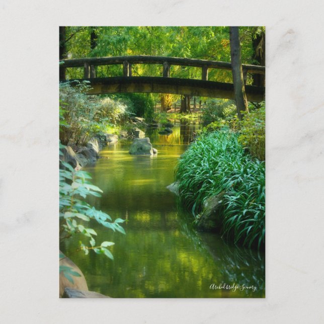 Arched Bridge Scenery:Postcard Postkarte (Vorderseite)