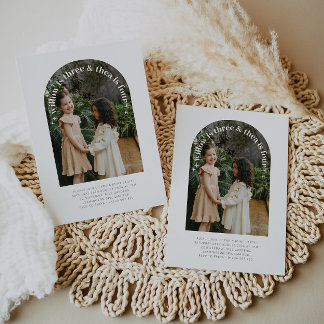 Arched Foto - Gemeinsame Einladung zum Geburtstag