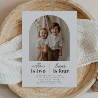 Arched Foto - Gemeinsame Einladung zum Geburtstag