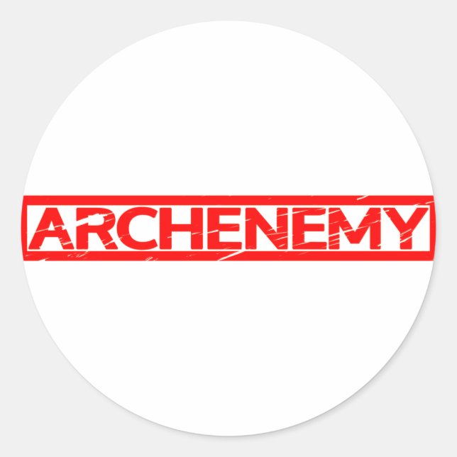 Archenemy Briefmarke Runder Aufkleber (Vorderseite)