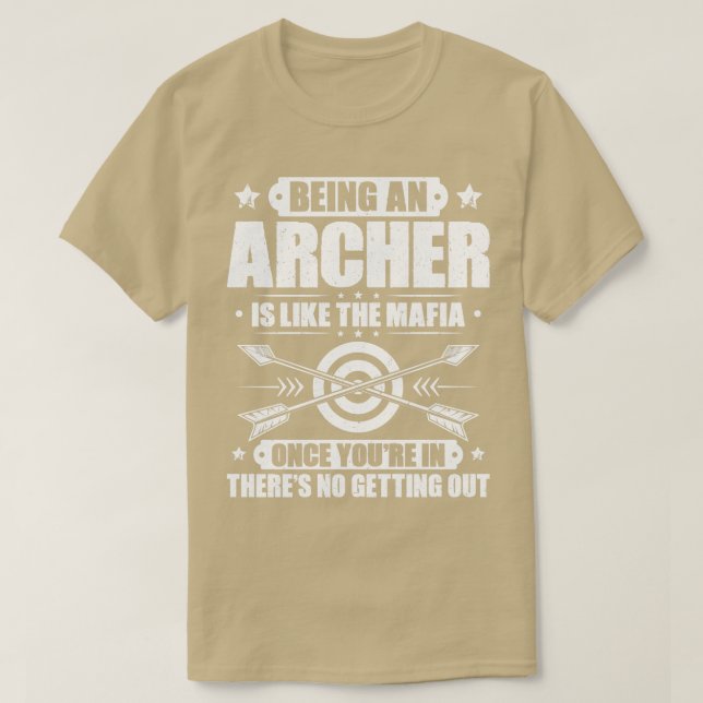 Archer Archery Bow Jagd Bowman Arrow Bow Hunter T-Shirt (Design vorne)