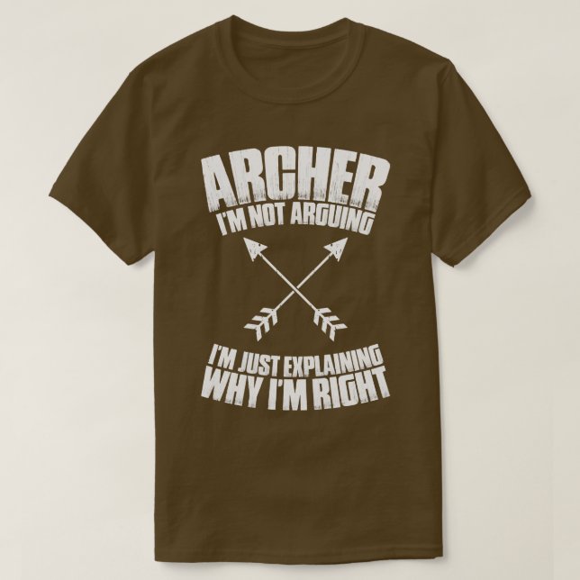 Archer Archery Bow Jagd Bowman Arrow Bow Hunter T-Shirt (Design vorne)