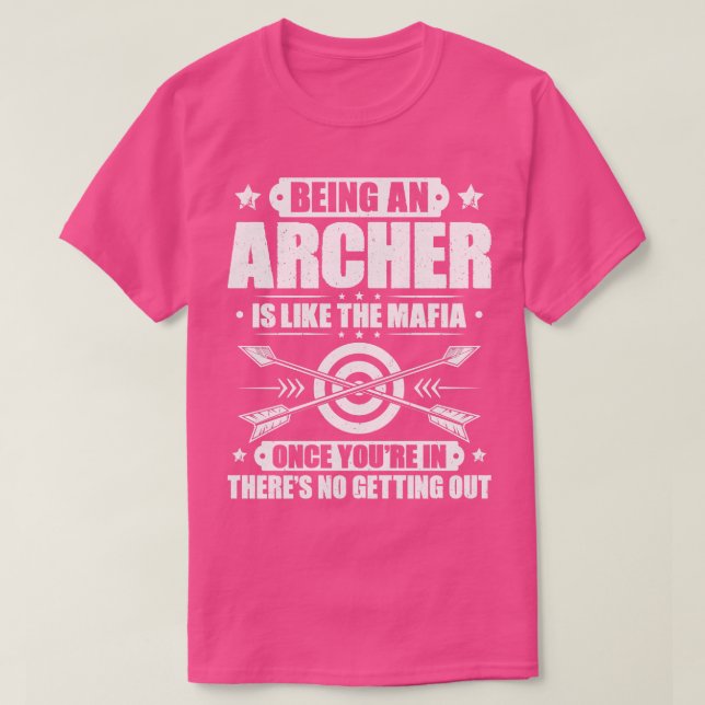 Archer Archery Bow Jagd Bowman Arrow Bow Hunter T-Shirt (Design vorne)