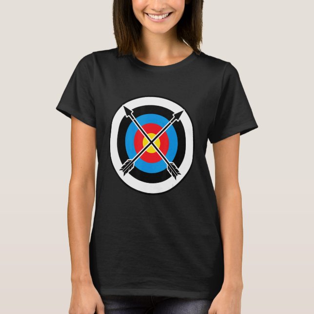 Archer-Arrow-Ziel-Bogenbohrer T-Shirt (Vorderseite)