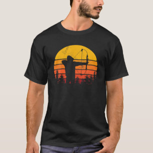 Archer Bogenschießen Retro Vintage Geschenke Männe T-Shirt