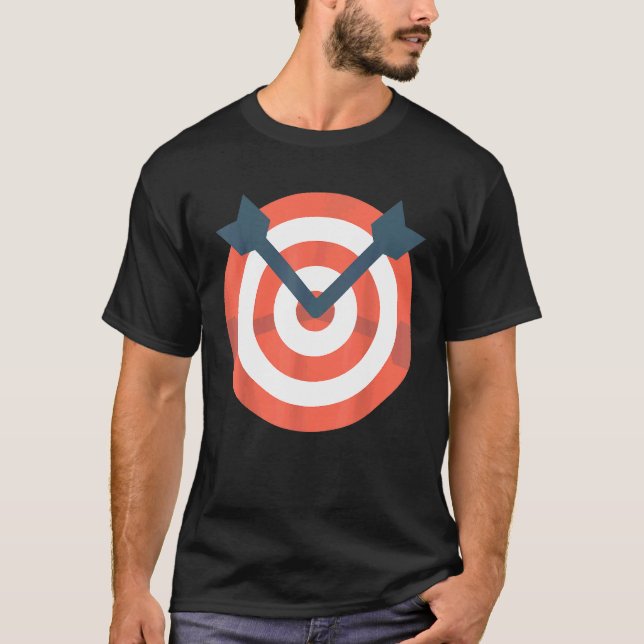 Archer Bow Shooting Funny Archery Target Idea T-Shirt (Vorderseite)