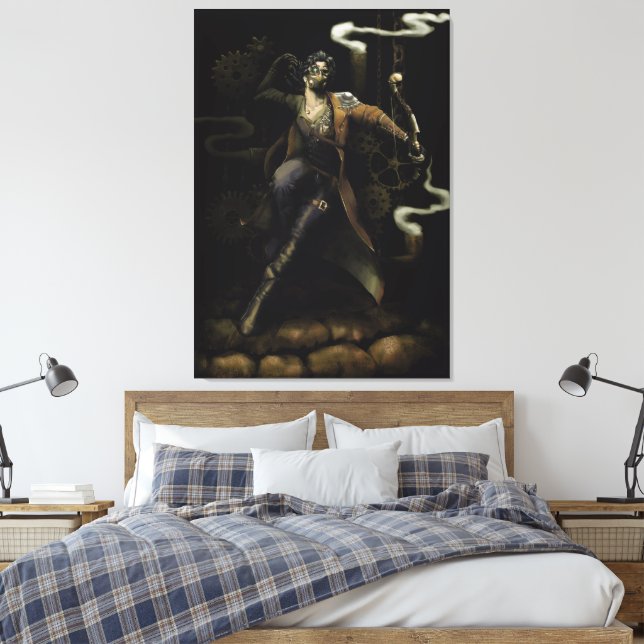 Archer full body with steampunk style leinwanddruck (Insitu (Schlafzimmer))