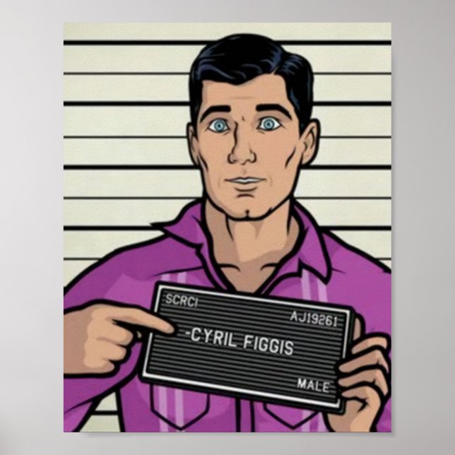 Archer gibt vor, Cyril Figgis Archer Partyi zu sei Poster (Vorne)