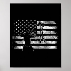 Archer Girl Archery Bow Jagd auf die USA Poster