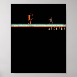 Archer Girl Retro Vintages Ziel Poster