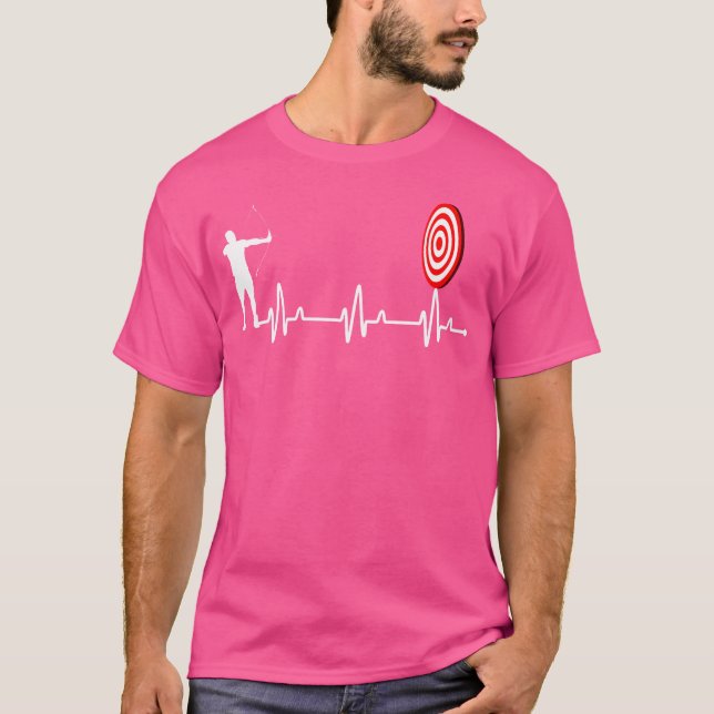 Archer Heartbeat Bogenschießen T-Shirt (Vorderseite)