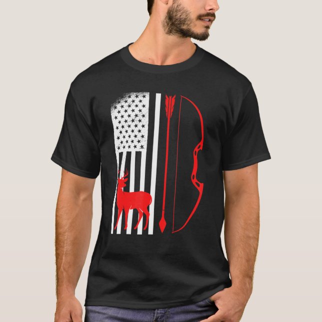 Archer Hunter Usa Archery 1 T-Shirt (Vorderseite)