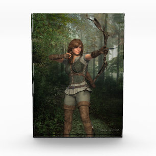Archer in der Forest Fantasy Art Fotoblock