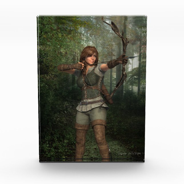 Archer in der Forest Fantasy Art Fotoblock (Vorderseite)