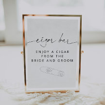 ARCHER Minimalistisch Cigar Bar Sign