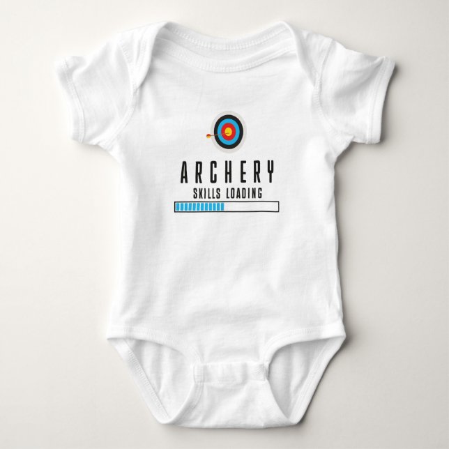 Archer Newborn Archery Skills Loading Baby Strampler (Vorderseite)